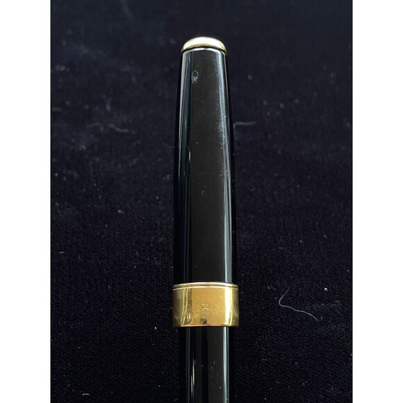 Parker Fountain Pen Nib 18K Gold Sonnet Made In France Black Lacquer & Gold Nib - Picture 4 of 9